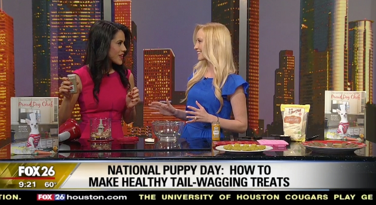 It's National Puppy Day! So why not spoil your pup with a fresh and tasty dog treat? I stopped by Fox26 to help views make some. Watch the segment here.